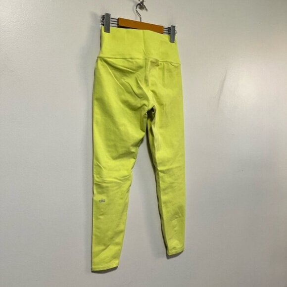 Alo Yoga High Waist Leggings – Women’s Size M – Neon Yellow - Picture 7 of 11
